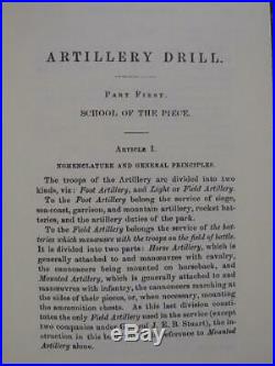 Confederate Mounted Artillery Drill Manual CIVIL War 1863 Reprint Brand New