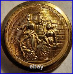 Confederate Officer North Carolina War Coat Button Scovil Mf'g Co / Waterbury