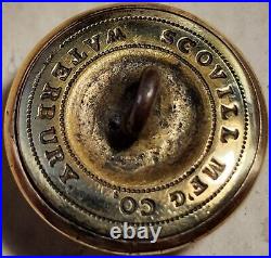 Confederate Officer North Carolina War Coat Button Scovil Mf'g Co / Waterbury