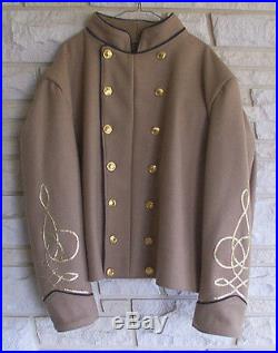 Confederate Officers Shell Jacket, Butternut, Civil War