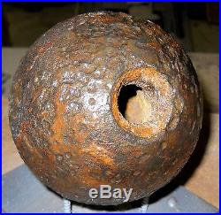 Confederate Polygonal Civil War 12-pounder Cannonball dug Ringgold GA 1980s