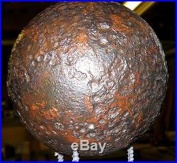Confederate Polygonal Civil War 12-pounder Cannonball dug Ringgold GA 1980s