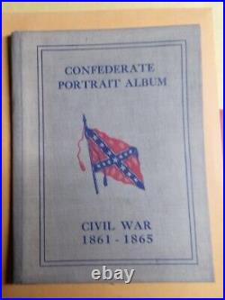 Confederate Portrait Album Civil War 1861- 1865. Hardbound