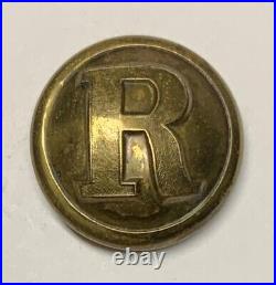 Confederate Rifleman Civil War Coat Button