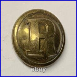 Confederate Rifleman Civil War Coat Button