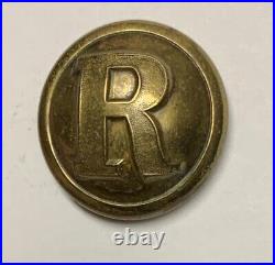 Confederate Rifleman Civil War Coat Button