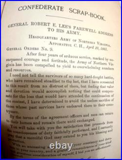 Confederate Scrap Book (1893 Not A Reprint)