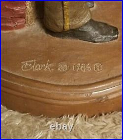 Confederate Soldier Statue Tom Clark Signed 1986 15 Civil War Sculpture #20