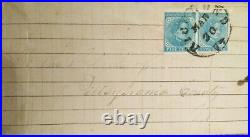 Confederate Stamp #7 Civil War Mail Voting Elections Virginia Artillery 1865