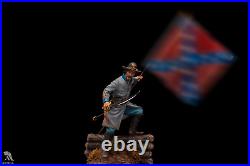 Confederate Standard Bearer American Civil War 54mm Painted Toy Soldier Art