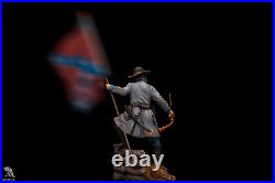 Confederate Standard Bearer American Civil War 54mm Painted Toy Soldier Art