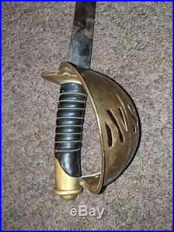Confederate State Navy Cutlass Ames Model 1860 Unmarked Civil War Naval Officer