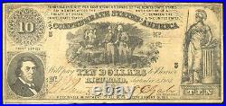 Confederate States $10 Sept. 2, 1861 T-30 First Series Very Fine Civil War Note