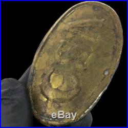 Confederate States America Csa Egg Cartridge Box Civil War Plate Buckle Antique