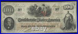 Confederate States CSA Civil War $100 Nov. 24, 1862 X-X T-41 PF-7 CR-317