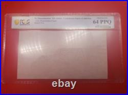 Confederate States Captured Csa Watermark Paper Block CIVIL War Pcgs 64 Ppq