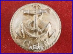 Confederate States Navy CSN button S. ISAAC Campbell Co -Sudley VA Civil War-Dug
