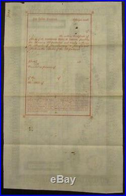 Confederate States Stock Certificate $3000, Humphrey Keyes 1864 CIVIL War