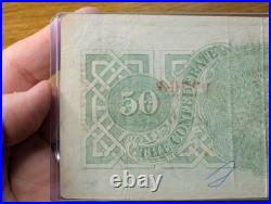 Confederate States of America $50 April, 1863 Richmond Civil War Banknote, Nice
