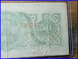 Confederate States of America $50 April, 1863 Richmond Civil War Banknote, Nice