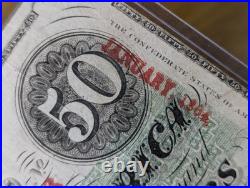 Confederate States of America $50 April, 1863 Richmond Civil War Banknote, Nice