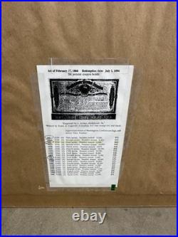 Confederate States of America CSA 1st Series $500 Civil War Loan Bonds Set