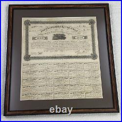 Confederate States of America Loan Bond 1000 1861 / 1879 Civil War #803 COA