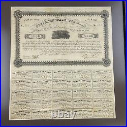 Confederate States of America Loan Bond 1000 1861 / 1879 Civil War #803 COA