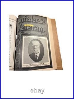 Confederate Veteran 1918 Complete Bound Volume Civil War History Illustrated