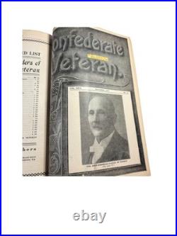 Confederate Veteran 1918 Complete Bound Volume Civil War History Illustrated