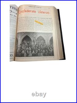 Confederate Veteran Journal Vols 8-9 1900-1901 Civil War History Periodical