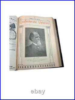 Confederate Veteran Journal Vols 8-9 1900-1901 Civil War History Periodical
