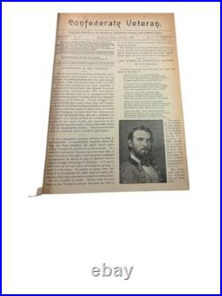 Confederate Veteran Magazine Bound Volume IV 1896 Civil War History Journal