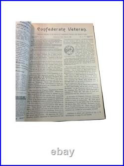 Confederate Veteran Magazine Bound Volume IV 1896 Civil War History Journal