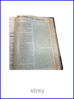 Confederate Veteran Magazine Bound Volume IV 1896 Civil War History Journal