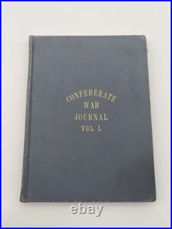 Confederate War Journal Volume 1 April 1893 To March 1894