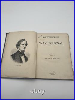 Confederate War Journal Volume 1 April 1893 To March 1894