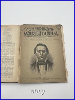 Confederate War Journal Volume 1 April 1893 To March 1894
