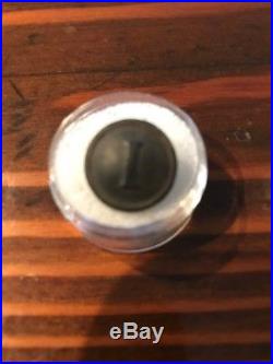 Confederate block I cuff button. This is a dug Civil War button