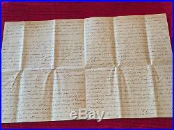 Confederate letter written by Sgt Maj McKewn of Palmetto Sharpshooters Civil War