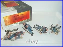 Conte Acw57171 Confederate Infantry Laid Dead American CIVIL War Toy Soldier Set