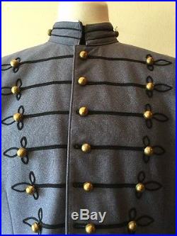 Coronado Uniform Sz 44XL Civil War Reproduction confederate grey Band Jacket