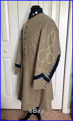 Custom Confederate Civil War Officers Frock Campaigner Quality