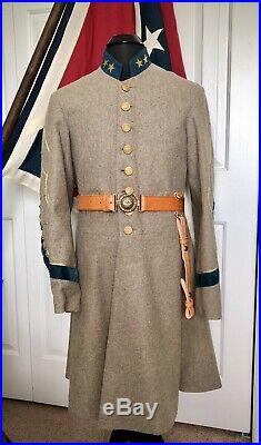 Custom Confederate Civil War Officers Frock Campaigner Quality