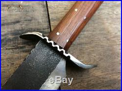Custom Handmade Confederate CIVIL War Gaucho Jim Bowie Carbon Steel Cowboy Edc