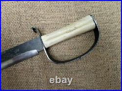 Custom Handmade Forged Confederate Soldier CIVIL War D Guard Frontier Sword Edc