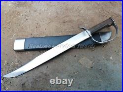 Custom Made American Civil war Confederate BOWIE /D Guard In Forge Spring steel