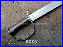 Custom Made American Civil war Confederate BOWIE /D Guard In Forge Spring steel