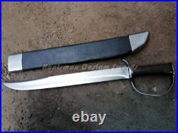 Custom Made American Civil war Confederate BOWIE /D Guard In Forge Spring steel