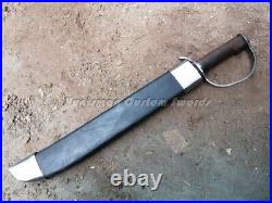 Custom Made American Civil war Confederate BOWIE /D Guard In Forge Spring steel